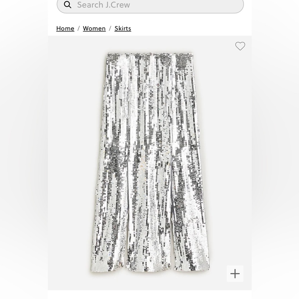J Crew Collection sequin slip skirt